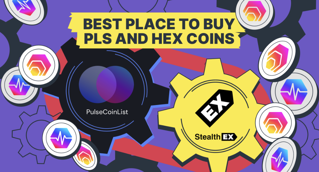 StealthEX & PulseCoinList Collaborate to Facilitate PLS and HEX Crypto Exchanges logo