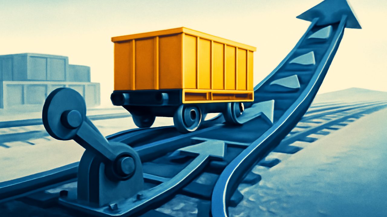 Switching tracks from cash siding to stock mainline