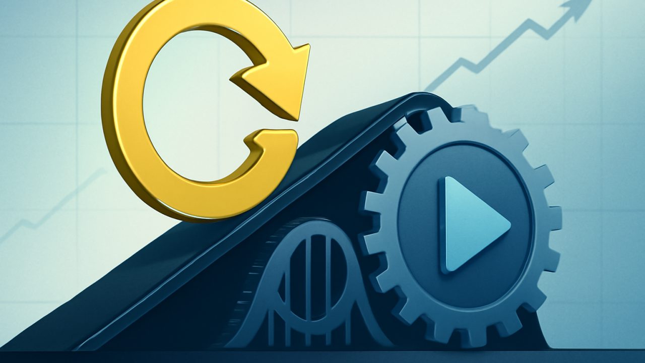 Gears Lift the Buyback — Conveyor Metaphor