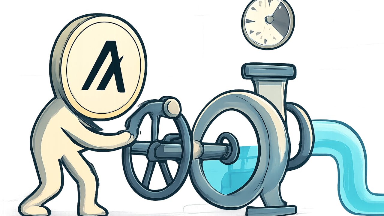 Algorand 24/7 Liquidity — Turbine Pump Dial