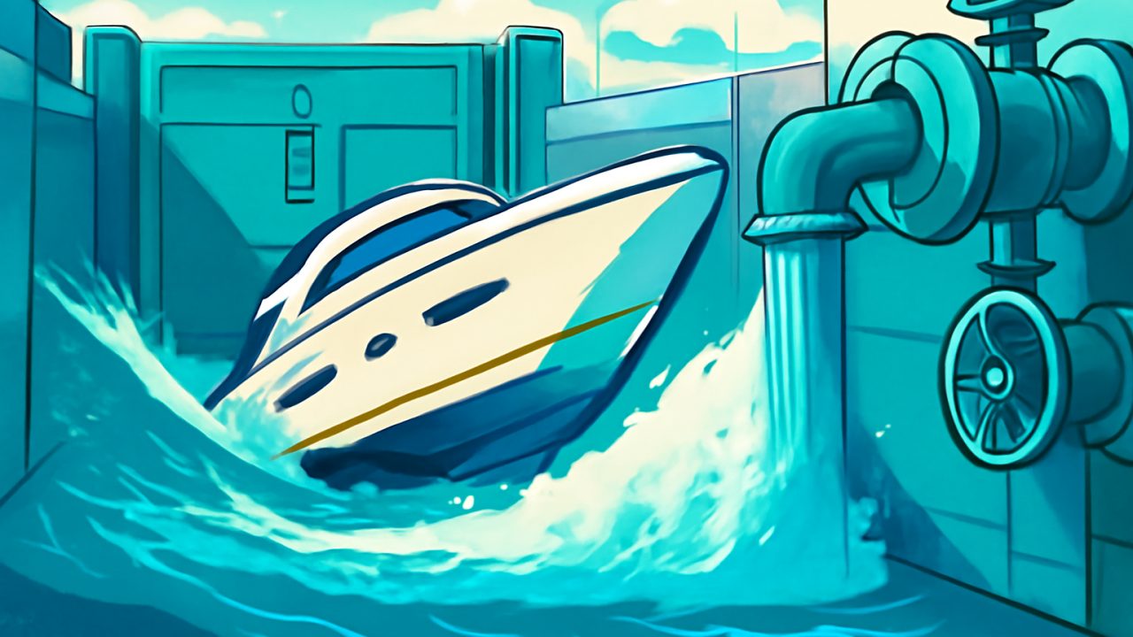 Canal Lock Lift To Private Waters
