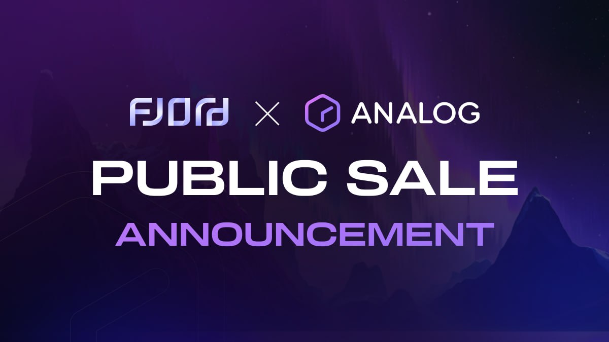 Analog Unveils Fair Launch with Fjord Foundry LBP to Enhance $ANLOG Token Accessibility logo